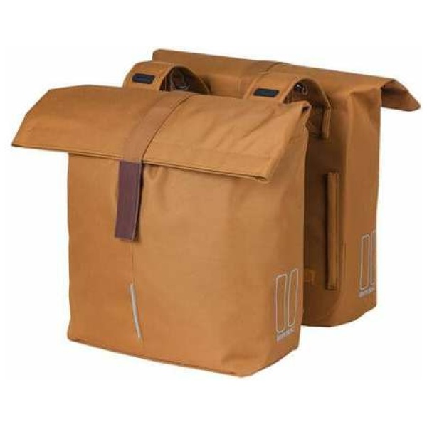 dubbele tas City Double Bag Volume: 28-32l (2x14-16l), maten (LxBxH): Camel Brown