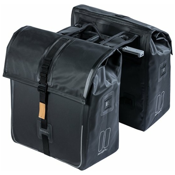 dubbele tas Urban Dry MIK Volume: 50l (2x 25l), maten: (L x B x H): 36x17x42cm, Solid Black