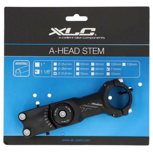 STUURPEN AHEAD 11/8" COMP 110 VERST 31.8 ZW Zwart